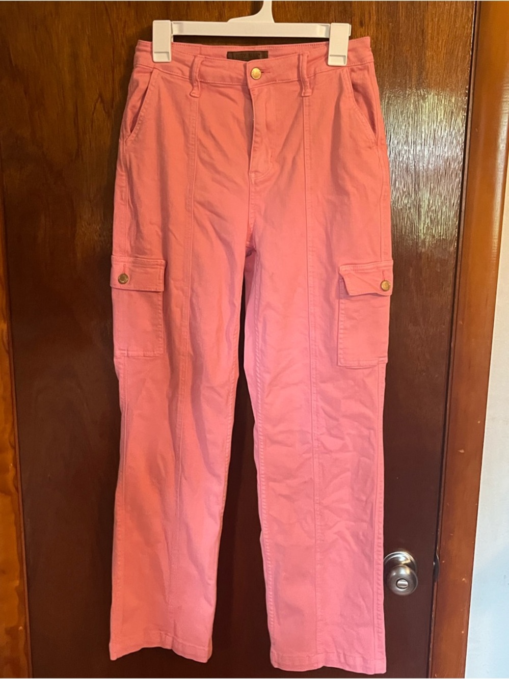 Judy Blue Coral Pink Cargo Pants